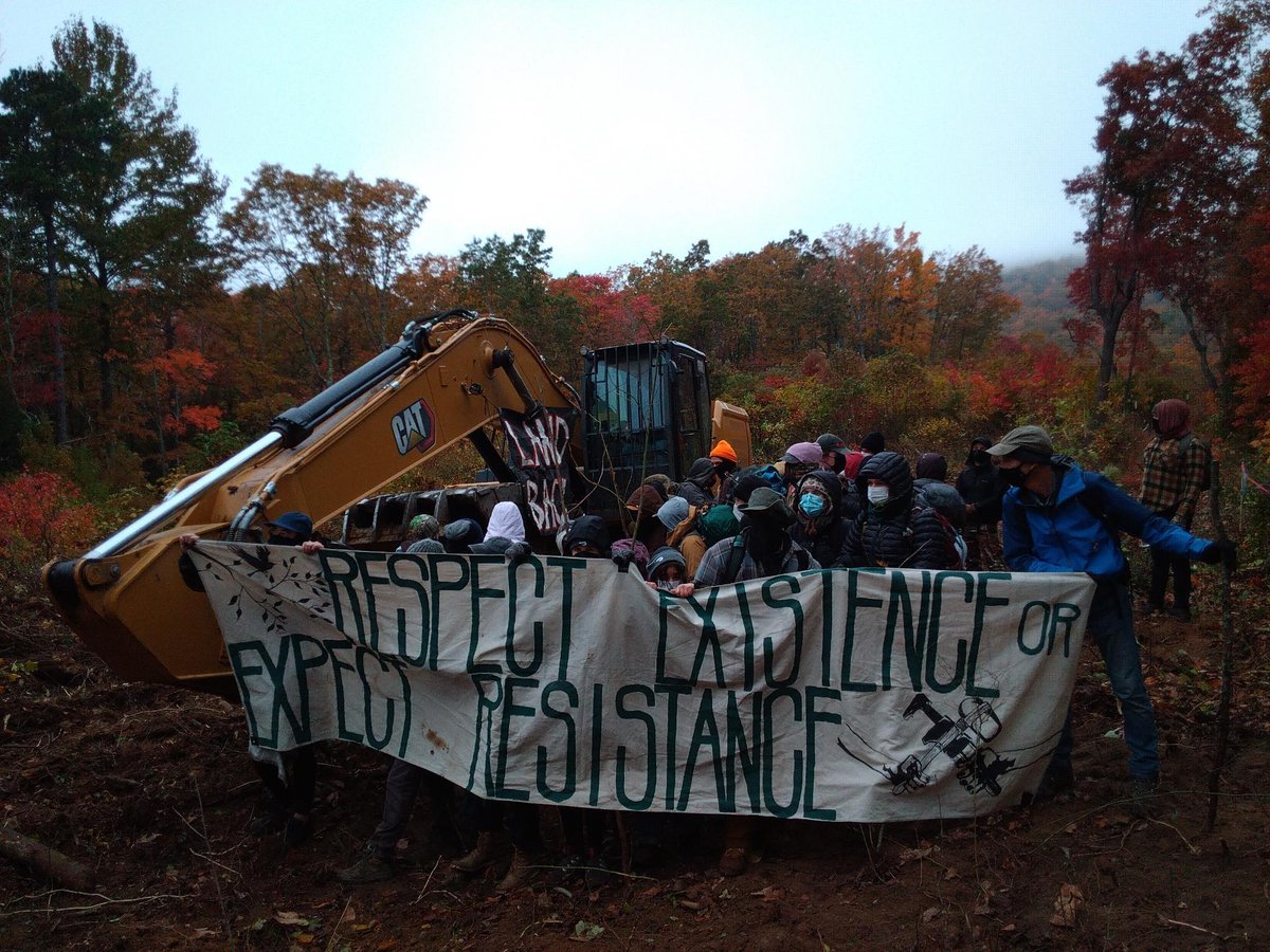 In October, a mass action on so called Peters Mountain in the Jefferson National Forest shut down Mountain Valley Pipeline construction for an entire day. Since then, Giles County has issued a series of felony warrants in retaliation to the action.