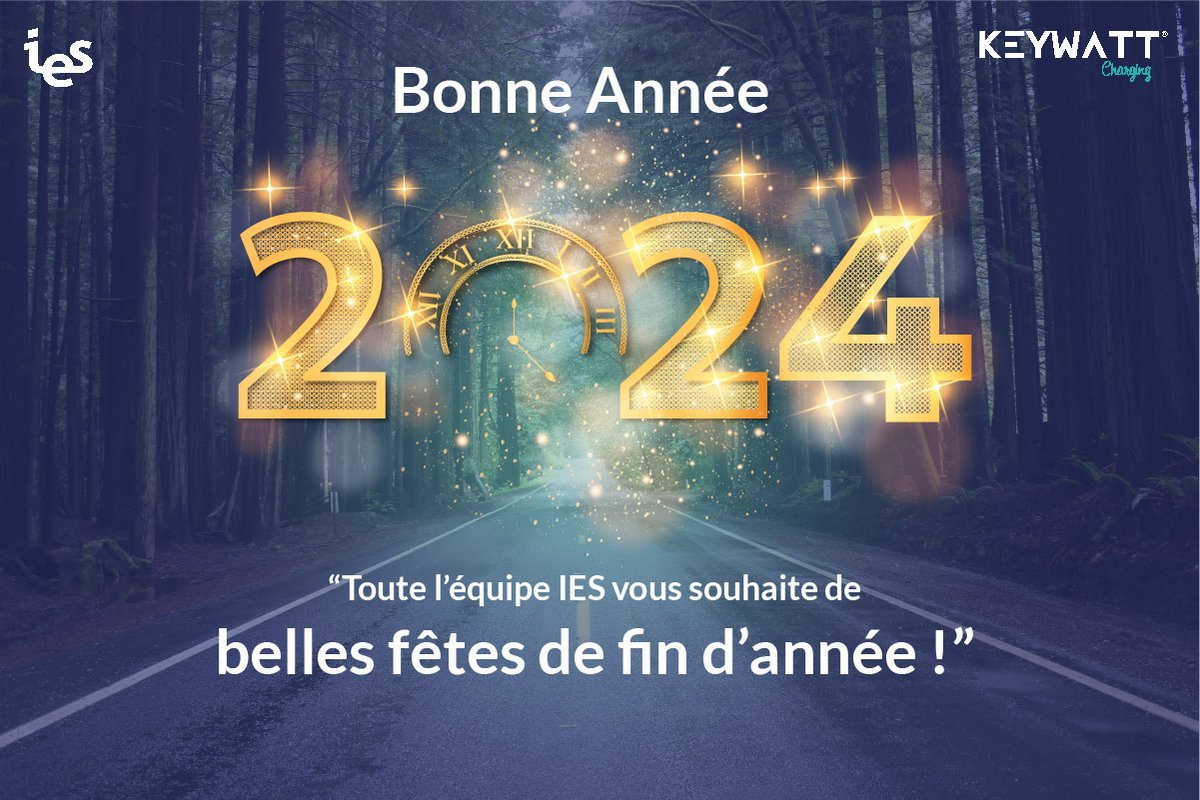 🎉 Bonne année &amp; Happy New Year 2024 ! 🚀 Tous nos vœux les plus chaleureux de bonheur, de réussite et une excellente santé.  
#BonneAnnée2024 #MobilitéÉlectrique #Innovation #DéveloppementDurable #EV.