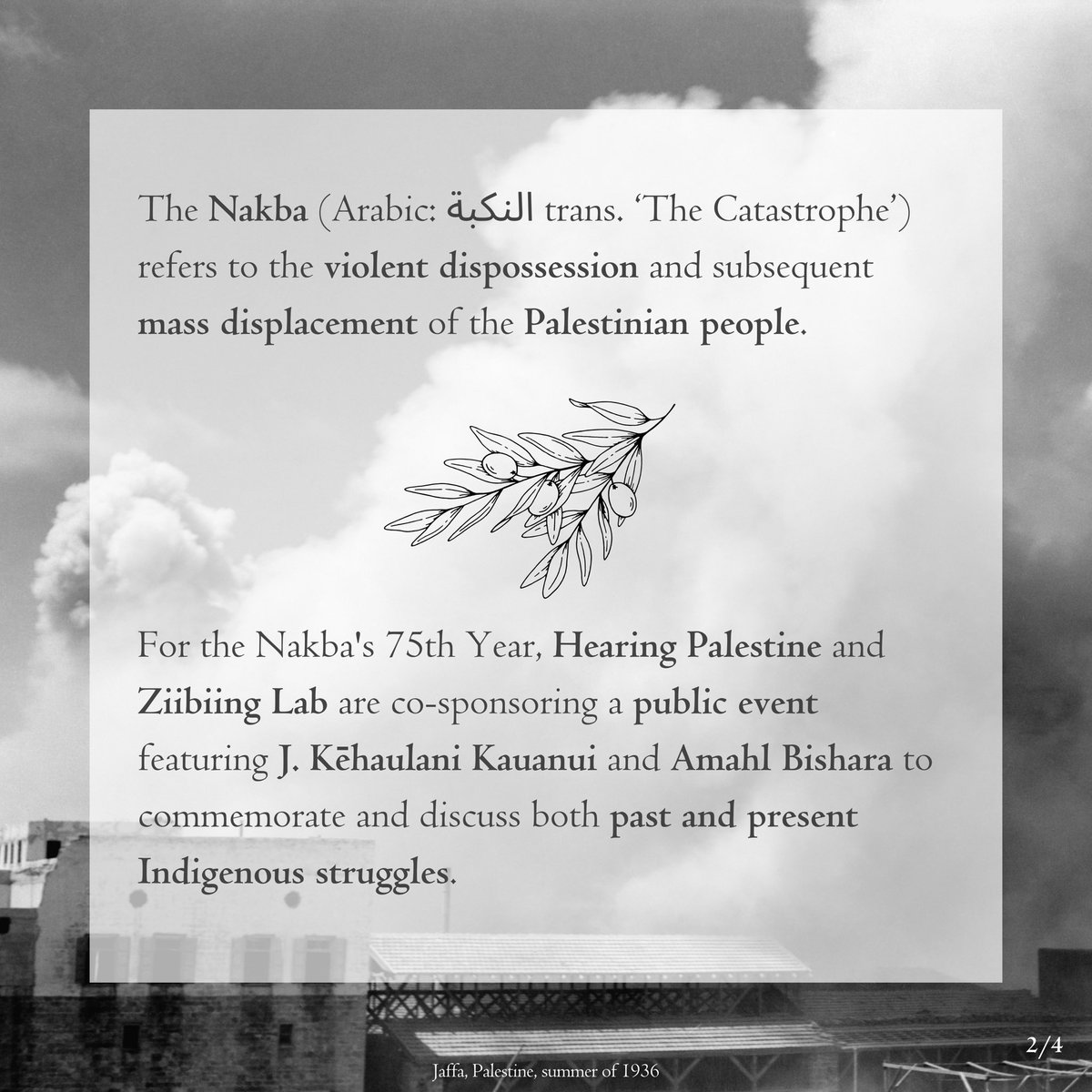 ziibiinglab's tweet photo. 🍉 The Nakba (Arabic: النكبة trans. ‘The Catastrophe’) refers to the violent dispossession and subsequent mass displacement of the Palestinian people.

#Nakba #IndigenousPolitics https://t.co/ZZVTrlMNcD