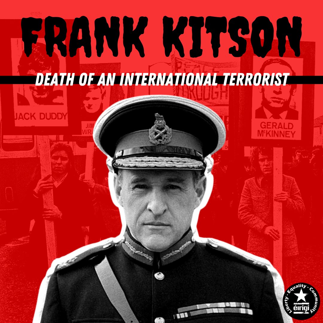 No doubt there are a people in Ireland and in other nations previously a part of the British Empire who will mourn the passing of General Sir Frank Edward Kitson, GBE, KCB, MC & Bar, DL. #FrankKitson | #CrimesOfBritain