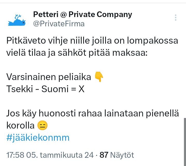 PrivateFirma's tweet photo. Käyttikö kukaan? 🫵
EPÄUSKOISET, nyt lompakko kiittää!
Sanaa sanoa kiitos jos käytät 😊
#tipsi #hints #tieto #GIF #jääkiekko https://t.co/EetbkD9Xiv