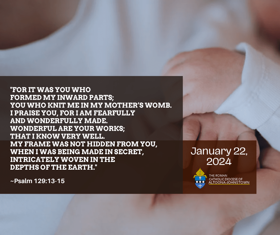 January 22, 2024 - Day of Prayer for the Legal Protection of Unborn Children