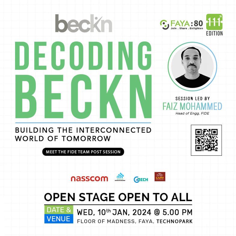 deepusnath's tweet photo. Dive into the future with Beckn Protocol at @FayaPort80 
🚀 Led by tech maestro Faiz Mohammed. 

Grab your seat! 🗓️ Jan 10 🕔 5 PM 
📍 FAYA, Technopark. 

Register now 👉 https://t.co/mifzGHpN1K

#fayaport80 #TechEvent #Innovation #beckn https://t.co/wYXtRbuTYR