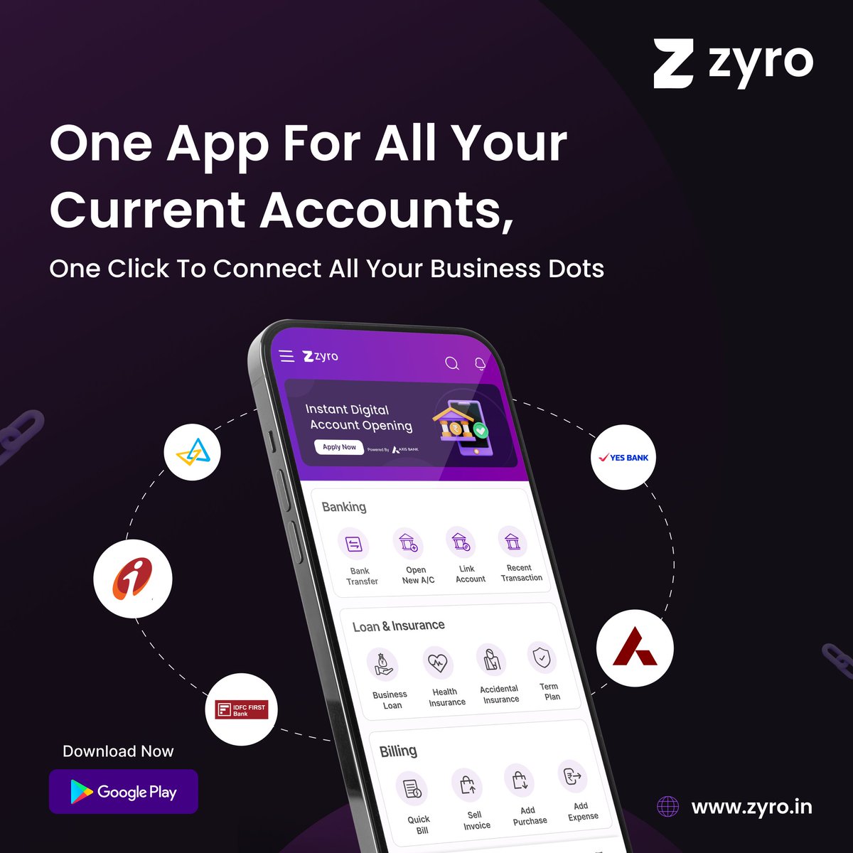 myzyro's tweet image. Streamline operations and stay in control of your business! 
With Zyro Connected Banking, manage multiple current accounts seamlessly from a single dashboard.💡 

#ZyroPayments #ConnectedBanking #business #Accounts #Zyro