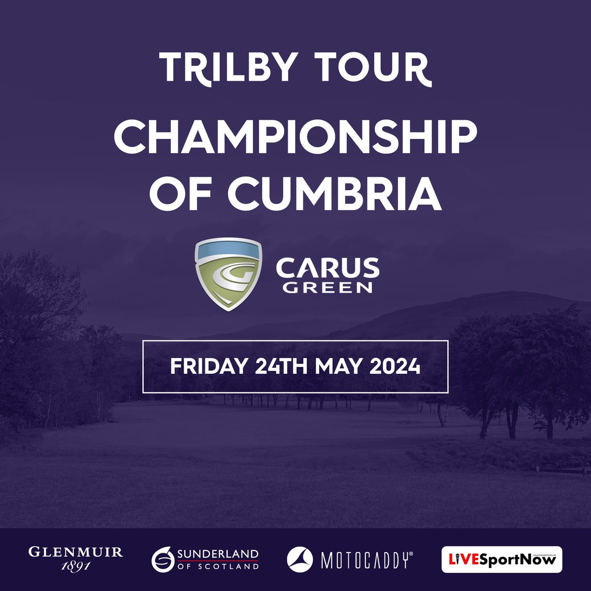 CHAMPIONSHIP OF CUMBRIA New Year means of course a new season of the Trilby Tour. Starting off on Friday 24th May as we return to @CarusGreenGC for this first time since 2022. Sign up for Carus Green plus our other events now via our website ⤵️ 🌐 trilbytour.co.uk