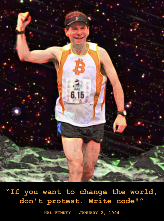 ✨ Exactly 30 years ago, #Bitcoin legend Hal Finney succinctly explains the cypherpunk ethos