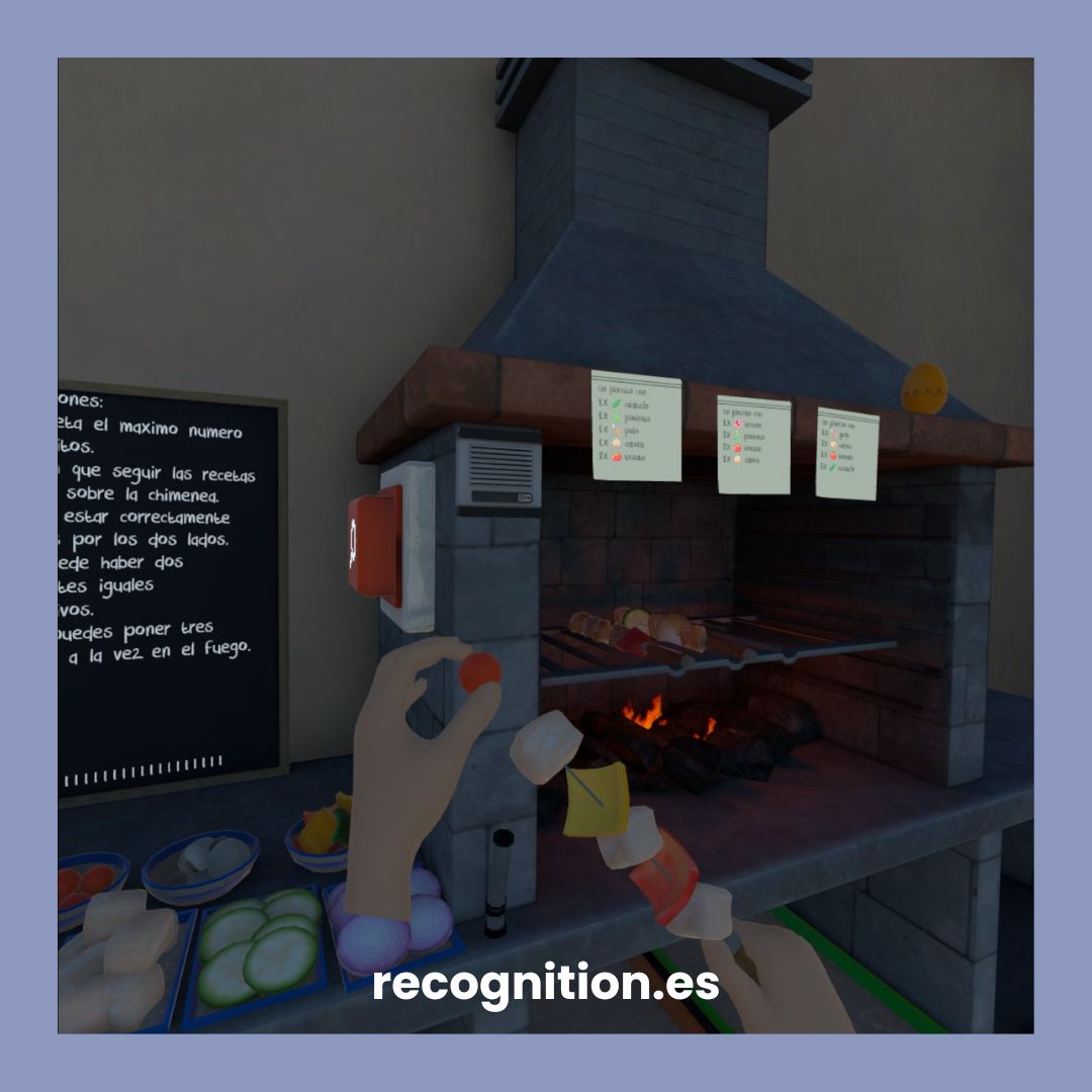 Descubre nuestra BBQ 🍡: ejercicio completo para rehabilitar funciones ejecutivas. 
Trabaja planificación, memoria de trabajo, auto-monitoreo y mucho más.
¡Que no se te quemen los pinchitos! 🔥 
Demos gratuitas en recognition.es👈
 #FuncionesEjecutivas 🧠