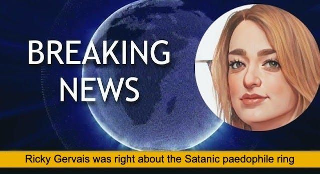 Ricky Gervais was right about the Satanic paedophile ring buff.ly/41TKnPm