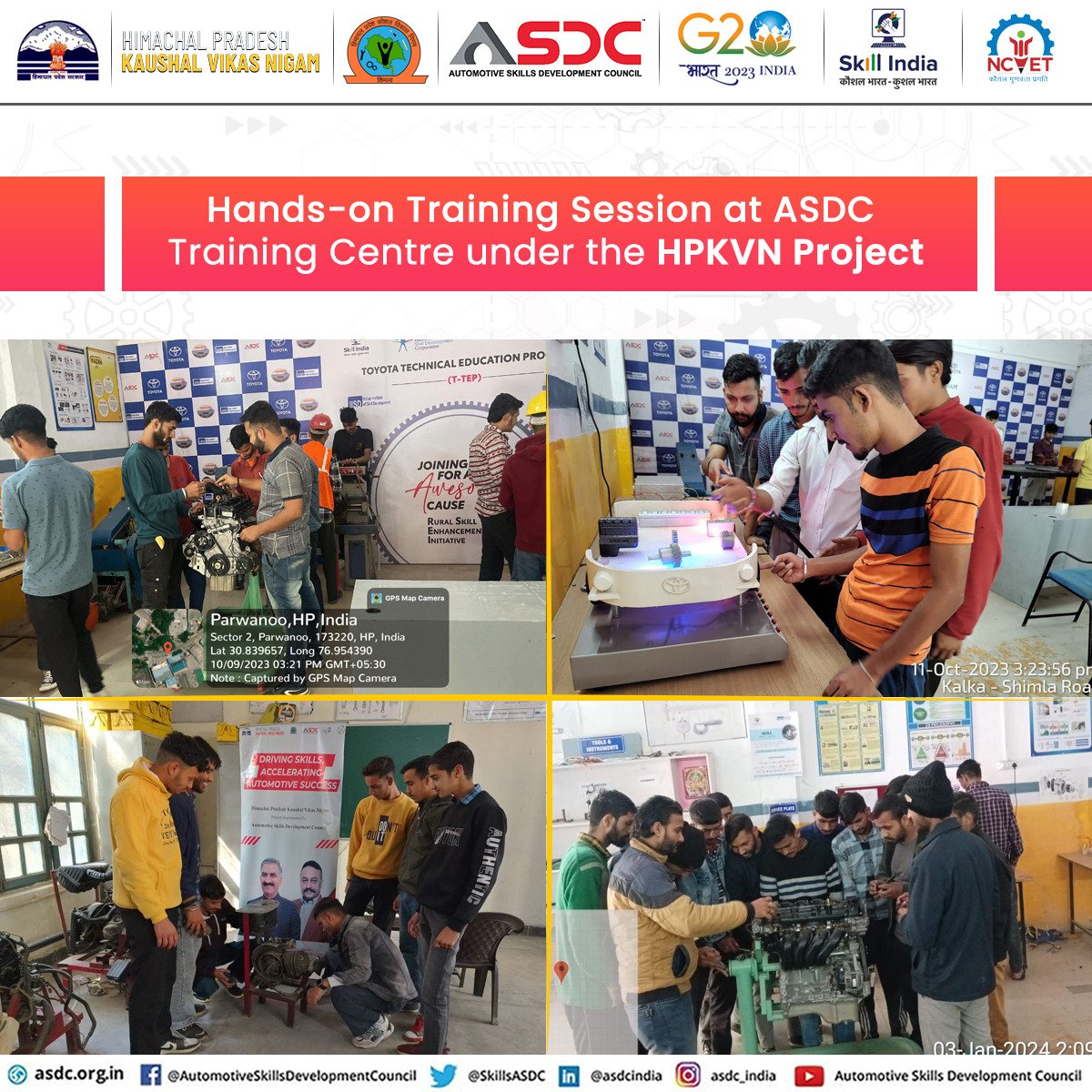SkillsASDC's tweet image. ASDC, collaborating with HPKVN, is embarking on a transformative journey to empower individuals through comprehensive training programs tailored for Two Wheeler and Four Wheeler Service Technicians. 

#ASDC #industryvisit #HPKVN #innovationjourney