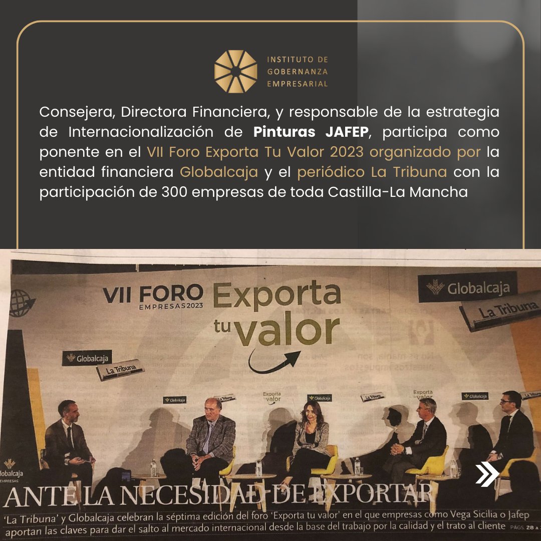 IGobernanzaEmp's tweet photo. Nuestra querida @benicantos, miembro #IGEClub y #alumni de la edición 12ª es Consejera, propietaria y directiva… Además de creativa, innovadora y con una energía que embarga
¿Queréis conocer mejor su último proyecto? “me FROM SPAIN”💫

➡️ https://t.co/3mGD8oWhO1 https://t.co/ueCu1vJEGt