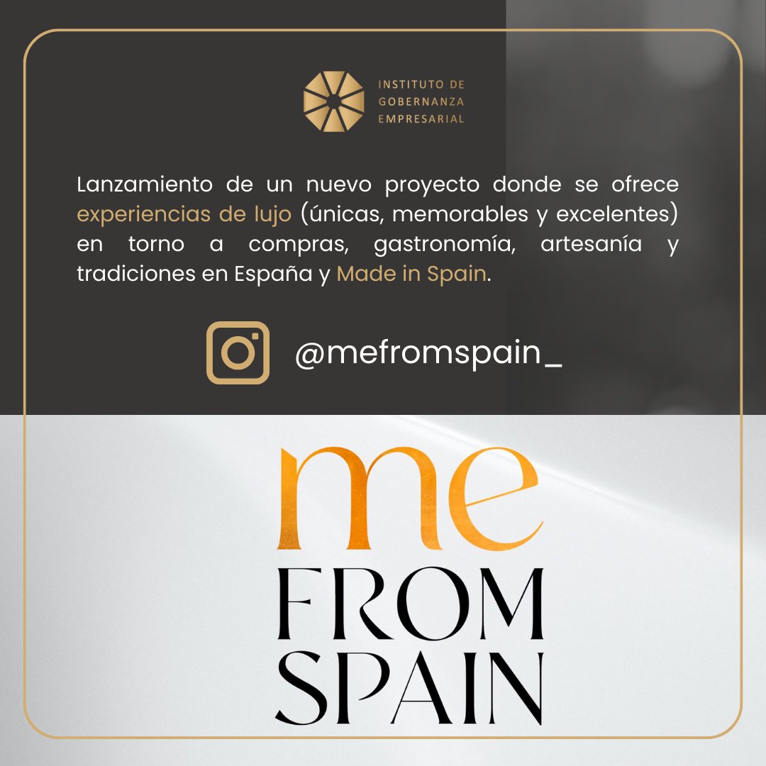 IGobernanzaEmp's tweet photo. Nuestra querida @benicantos, miembro #IGEClub y #alumni de la edición 12ª es Consejera, propietaria y directiva… Además de creativa, innovadora y con una energía que embarga
¿Queréis conocer mejor su último proyecto? “me FROM SPAIN”💫

➡️ https://t.co/3mGD8oWhO1 https://t.co/ueCu1vJEGt