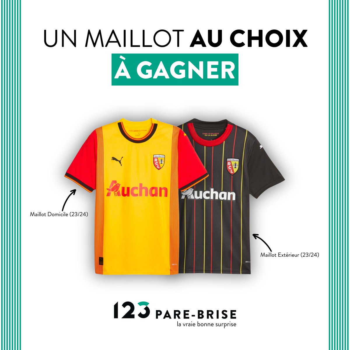 123PareBrise's tweet photo. La team #RCLens ! On a un maillot à vous faire gagner 🔴🟡

Pour participer :

1⃣ RT + Follow @123PareBrise
2⃣ Identifie un(e) pote en commentaire

Bonus : commente l'indice qu'on avait partagé cette semaine (caché sur notre profil) pour doubler tes chances ! 🍀

#RCLens https://t.co/qDWBqa6OZ5