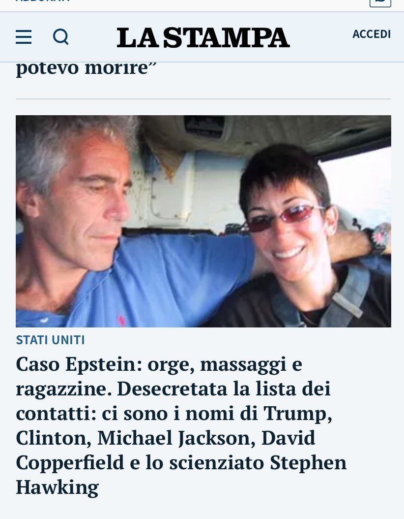 marcocf69's tweet photo. @realDonaldTrump 

The Italian press puts your name on the list. 
Defend yourself, with your lawyers. 👍🥂 https://t.co/5cMFileZee