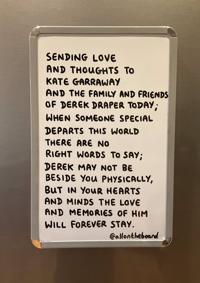 Rest in peace Derek Draper. 
Sending love and thoughts to Kate Garraway and the family and friends of Derek today.

#DerekDraper