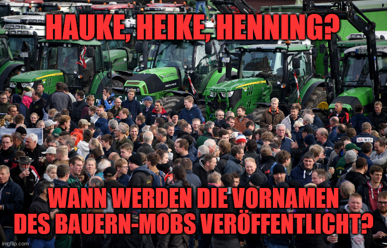Den ernsthaften Artikel zum Thema #Bauern findet ihr auf taz.de/!5981360/