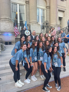 Update on Avery Keitlen, a NRHS sophomore soccer, basketball and track athlete.  She is competing in the Maccabi Games in Argentina for the USA Team.  She has scored 2 goals and helped lead the USA to a 3 and 0 record to this point.  #NRInspireGreat