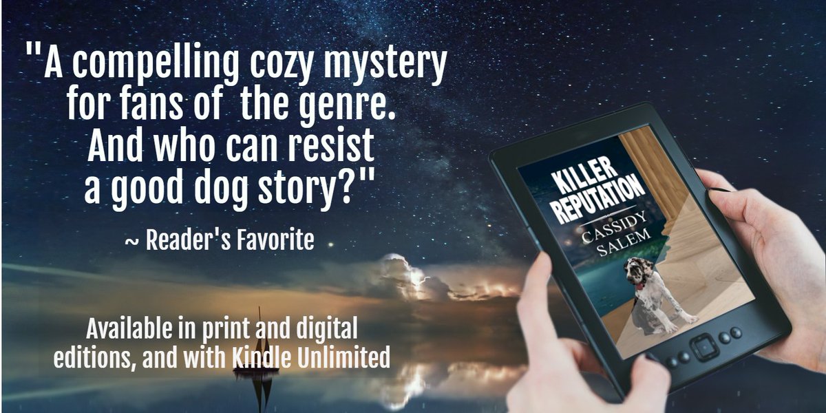 Adina Donati can't resist snooping when someone she knows turns up dead. Again.  Join Adina, her quirky neighbor, and a loveable pup as they attempt to identify the killer. books2read.com/KillerReputati… #cleanindiereads  #cozymystery