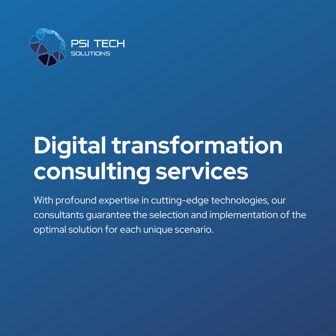 PSITECHSOL's tweet photo. Transform your business with PSI Tech Solutions! 
🚀 Expert guidance, tailored consulting, and strategic frameworks for a seamless transition. Explore trends and stages. Contact us for 2024 success! 💼🔗 https://t.co/xy0pw0e4Rw #TechSolutions #Consulting #DigitalTransformation https://t.co/GBrQFnlGqa