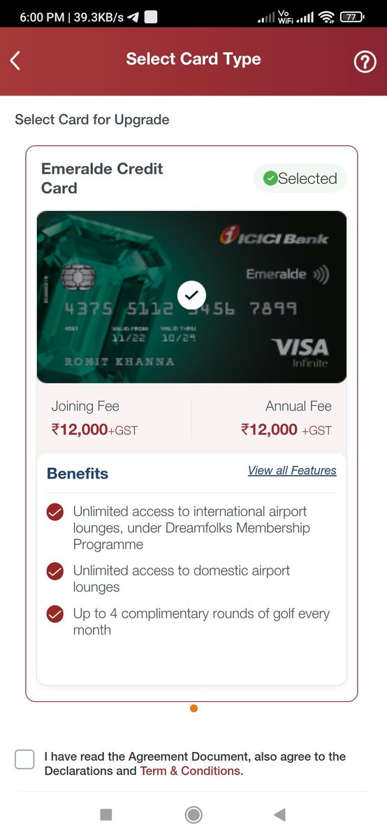 SwipesAndSmiles's tweet image. With ICICI Bank emerald credit card you get 4 rounds of Gold every quarter.

Source #iMobile icici bank application.

@ICICIBank

#Joke
#ccgeek
#icicibank
#humor