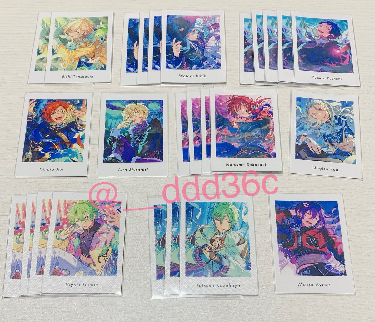 __ddd36c's tweet photo. 【交換】あんスタ ぱしゃっつ Action private 

譲： 画像1-6
英智 弓弦 渉 ひなた ゆうた *夏目 宙 つむぎ 凪砂 *ジュン *茨 *日和 藍良 巽 スバル 真緒 真 北斗 鉄虎 翠 奏汰 忍 千秋 光 なずな 友也 晃牙 *薫 *零 紅郎 敬人 斑 *HiMERU *こはく 宗 みか *泉 *レオ 嵐 *司 *凛月

求： Aアドニス
↓ https://t.co/wqvDBkOvB0