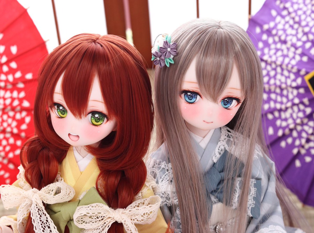 caramel_lapin's tweet photo. 本日01ちゃん二人を出品いたしました✨️
https://t.co/yjUrAGojUJ
2024年初の出品ということで和服＆華やかな雰囲気の子にしてみました☺️
二人とも1月7日22時29分頃終了予定となっておりますので、ぜひご覧いただけますと幸いです♪ https://t.co/E2PHQiUQtP