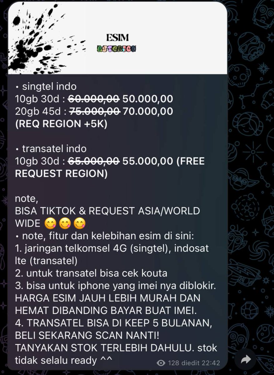 rocbiy's tweet photo. yukk dibelii esim internetan tanpa unlock imeii 

#zonauang #zonajajan https://t.co/eaqhxjhNIu