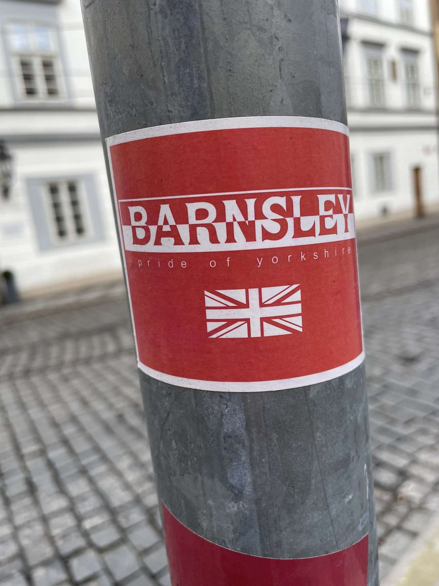 ontourstickers's tweet photo. @BarnsleyFC in Prague 🇨🇿

#barnsley #prideofyorkshire #footballstickers https://t.co/uV8IF4pZob