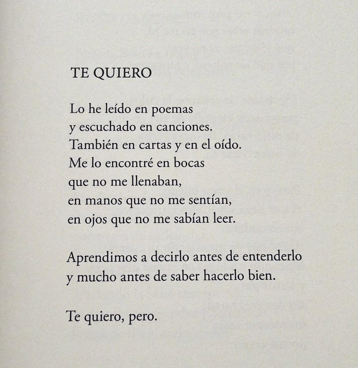 Cementedelibros's tweet photo. “Te quiero, pero…” ♥️🥺
Libro: Un cuerpo agotado 
Autor: @labenitoescribe 
#cementeriodelibros https://t.co/snQOntQPDM