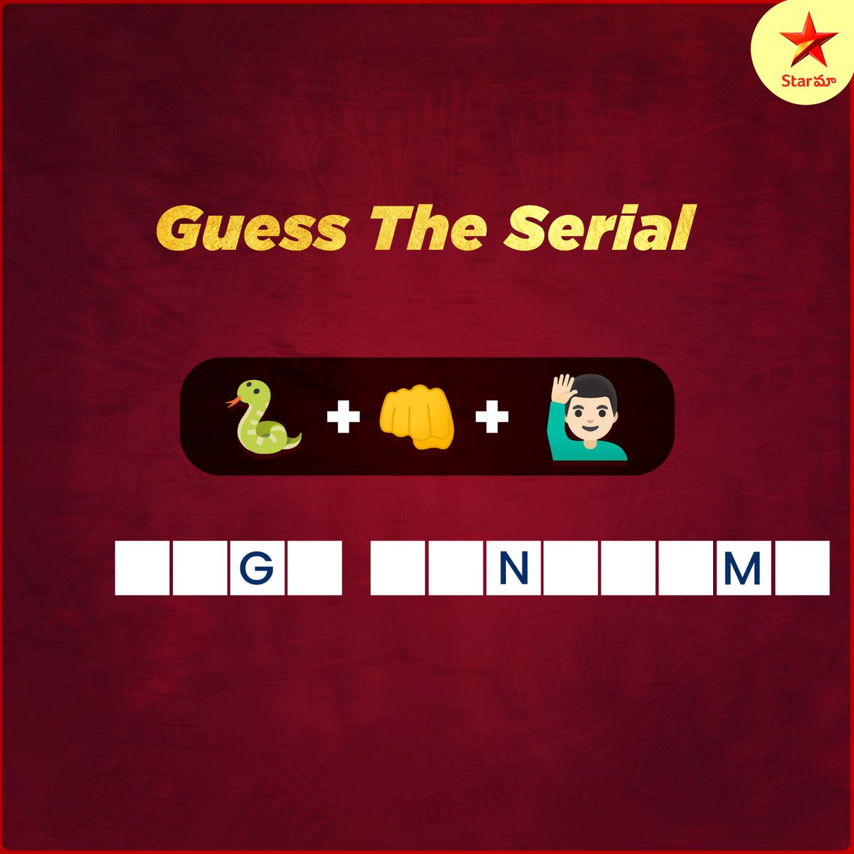StarMaa's tweet photo. 🔍🤔 Can you decipher the hints and guess the name of the thrilling serial? Drop your answers in the comments below and unravel the mystery ..#StarMaa #StarMaaSerials #GuessTheSerial https://t.co/lQ6NCeML3P