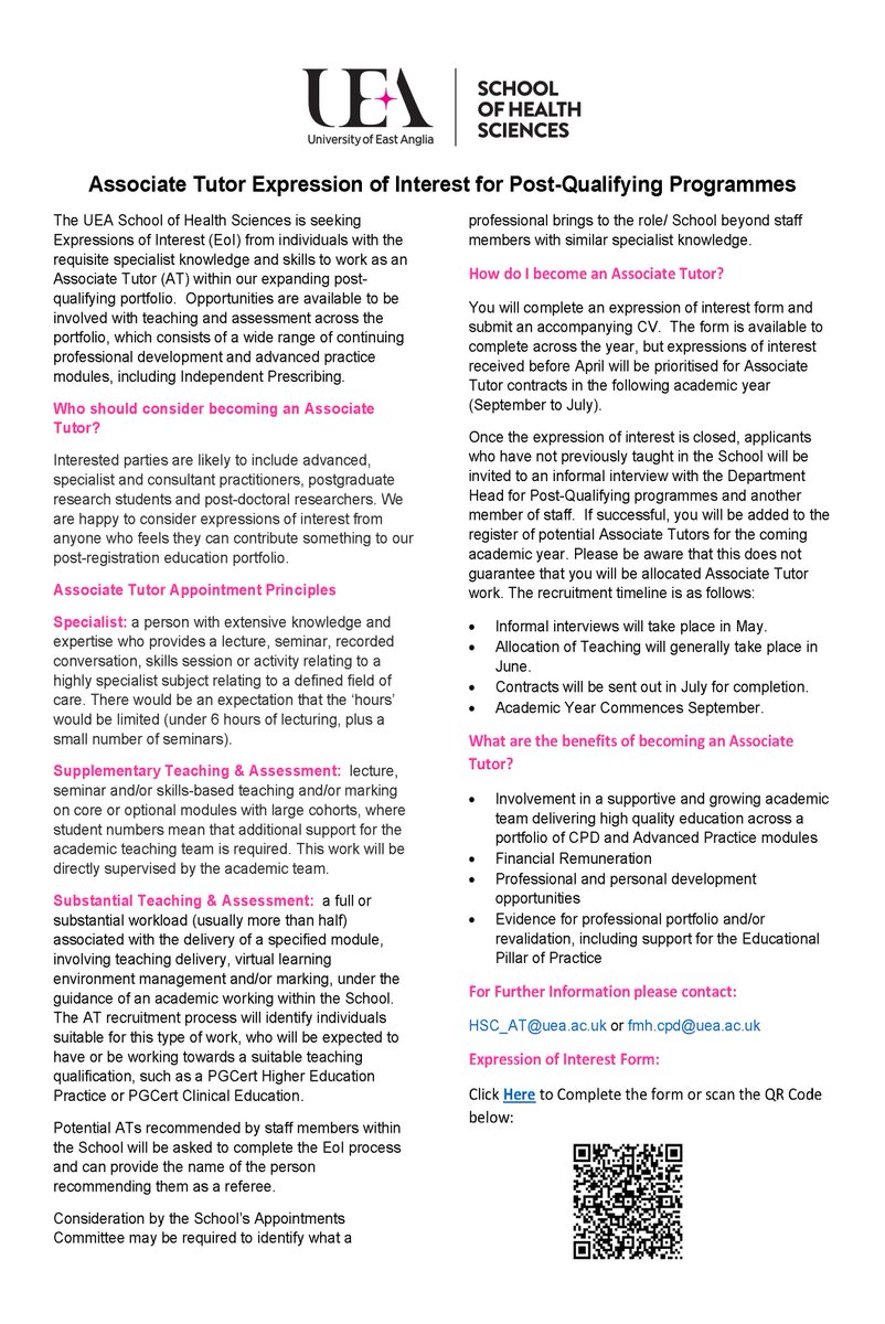 School of Health Sciences tweet media