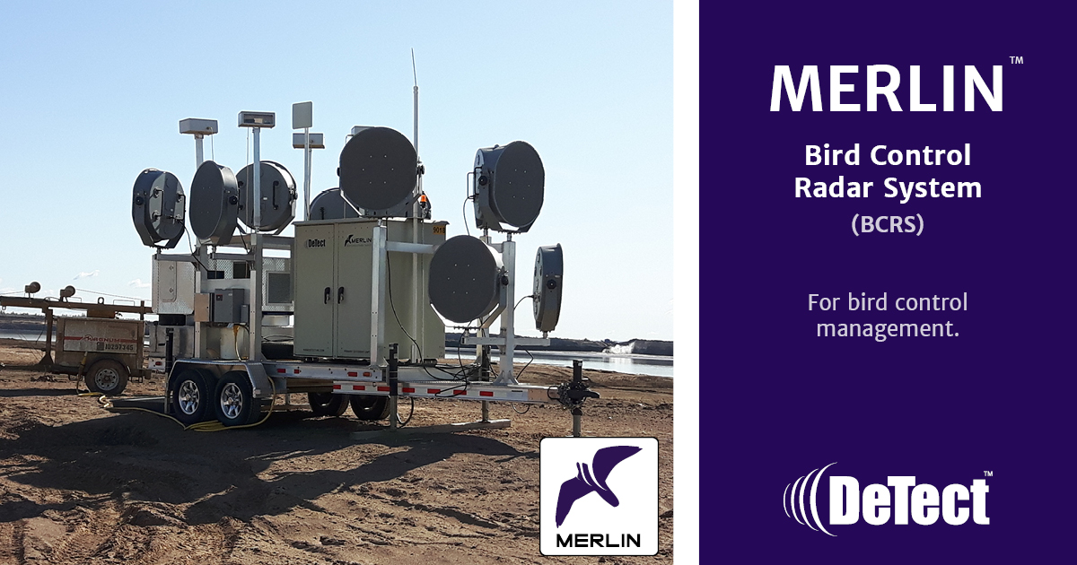 DeTect__Inc's tweet image. DeTect&apos;s MERLIN BCRS: Advanced radar for automated bird control. Customizable for areas like waste impoundments, frac ponds, landfills, and crop fields. Proactive, automated deterrence for wildlife management.

tinyurl.com/zdwavhmz

#EnvironmentalTech #WildlifeManagement