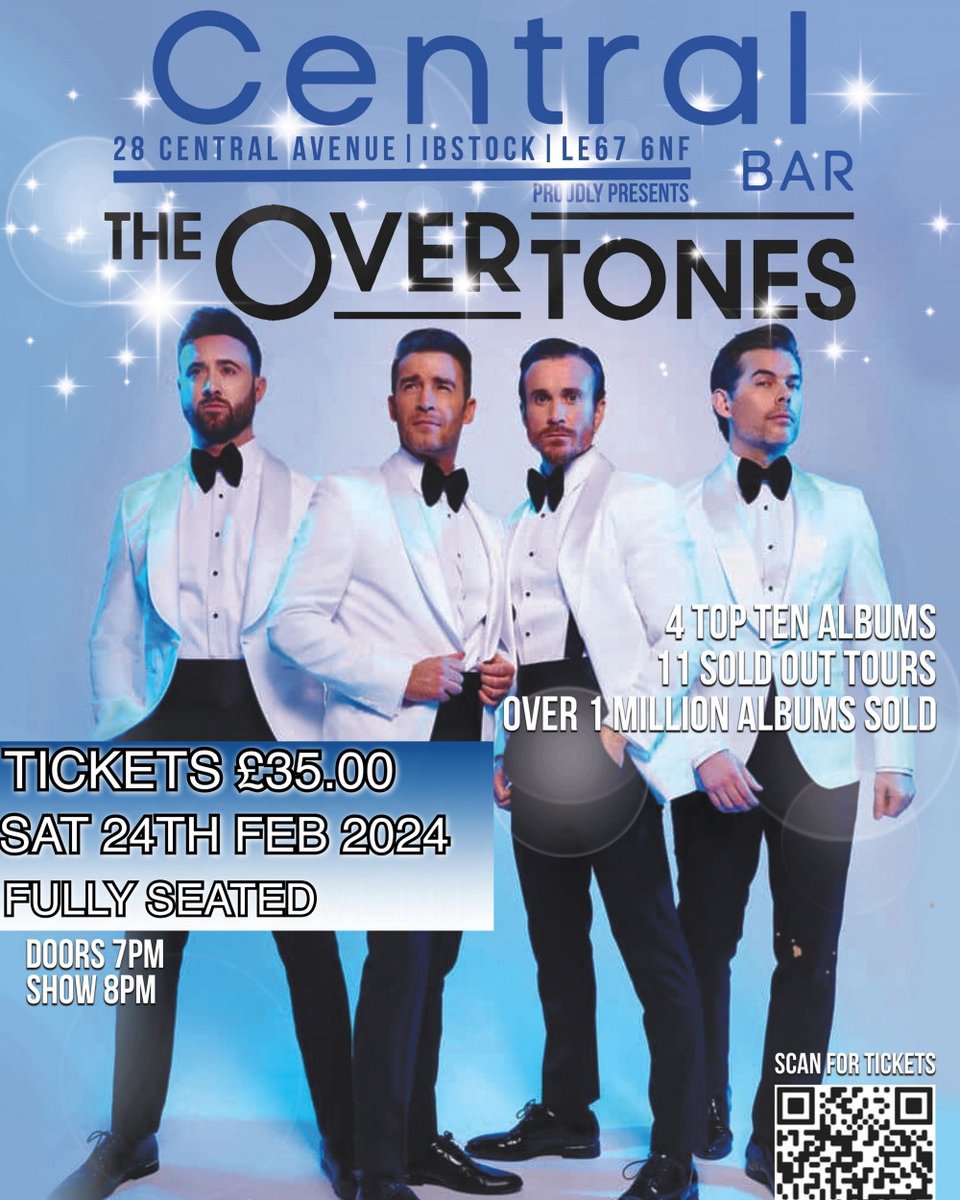Saturday 24th February 💥
<a href="/the_overtones/">The Overtones</a>

<a href="/visit_leicester/">Visit Leicester</a>

🎟️skiddle.com/whats-on/Leice…