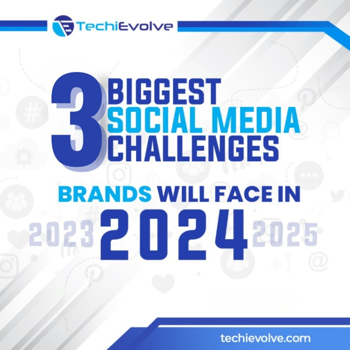 TechiEvolve's tweet image. 🌐 Navigating the 2024 Social Media Landscape! 🚀 Brands, gear up for the biggest challenges ahead. Let TechiEvolve be your guide to ensuring your success! 🌟🤝
#socialmediachallenge #brandstrategy #socialmediamarketingtips #socialmediamarketingagency #DigitalSuccess