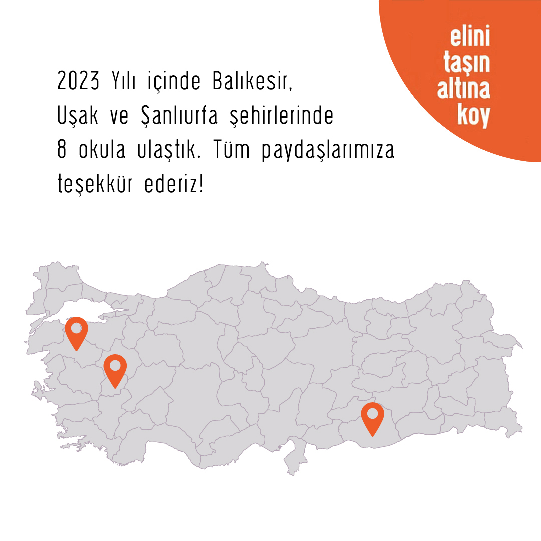 Etak_Projesi's tweet photo. 2023 yılında Elini Taşın Altına Koy Projesi kapsamında 8 okulumuza ulaştık. Tüm paydaşlarımıza ellerini taşın altına koydukları için teşekkür ederiz!

@HititSeramik 
@TEVKurumsal 
Indie İstanbul
Binat Mimarlık Medya Grubu
A\DAM Creative

#ETAK #HititSeramik #eğitim https://t.co/nX5IV50fBq