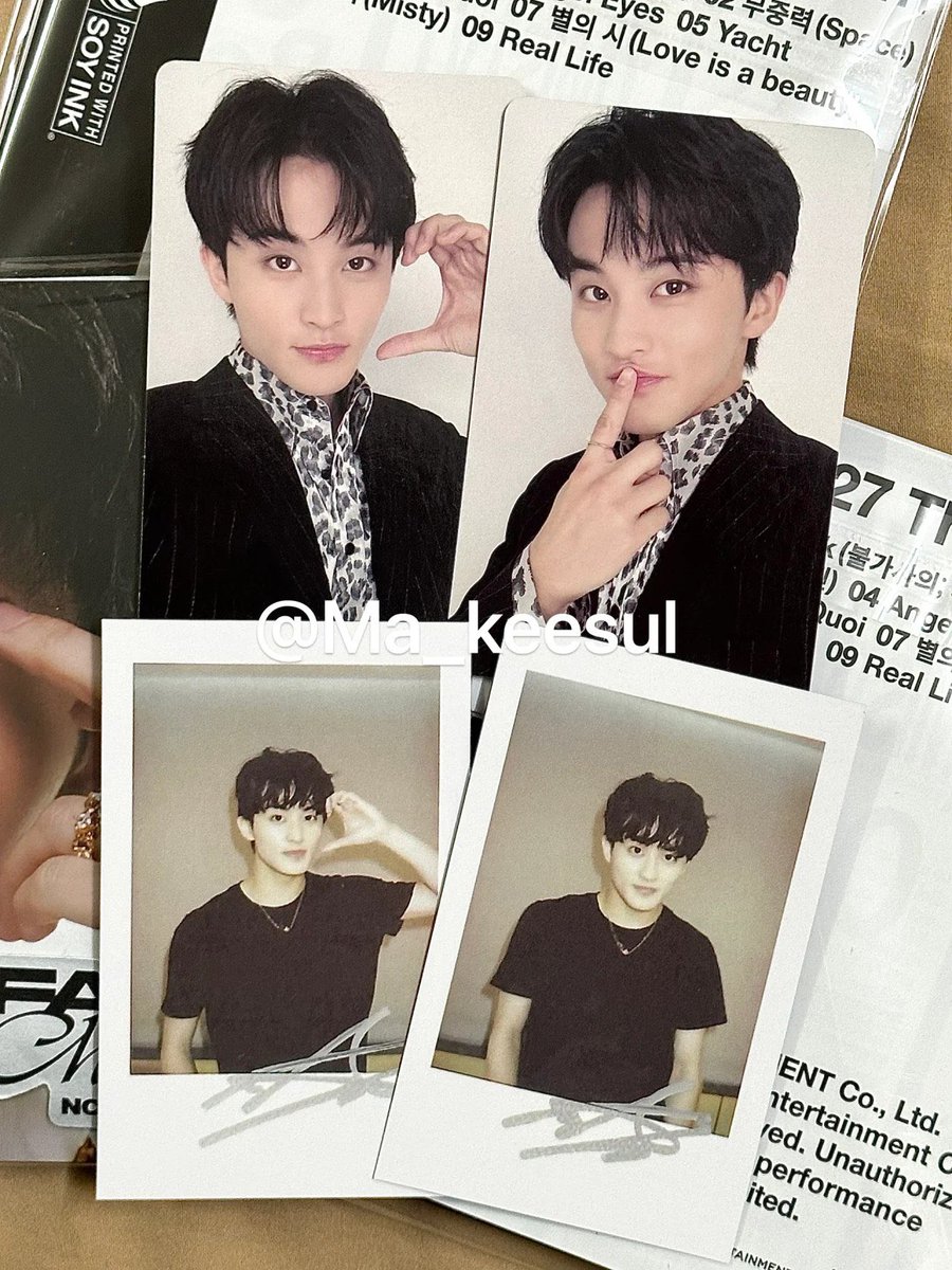 Mark photocards &amp; polaroids from KMStation nct 127 - fact check special event