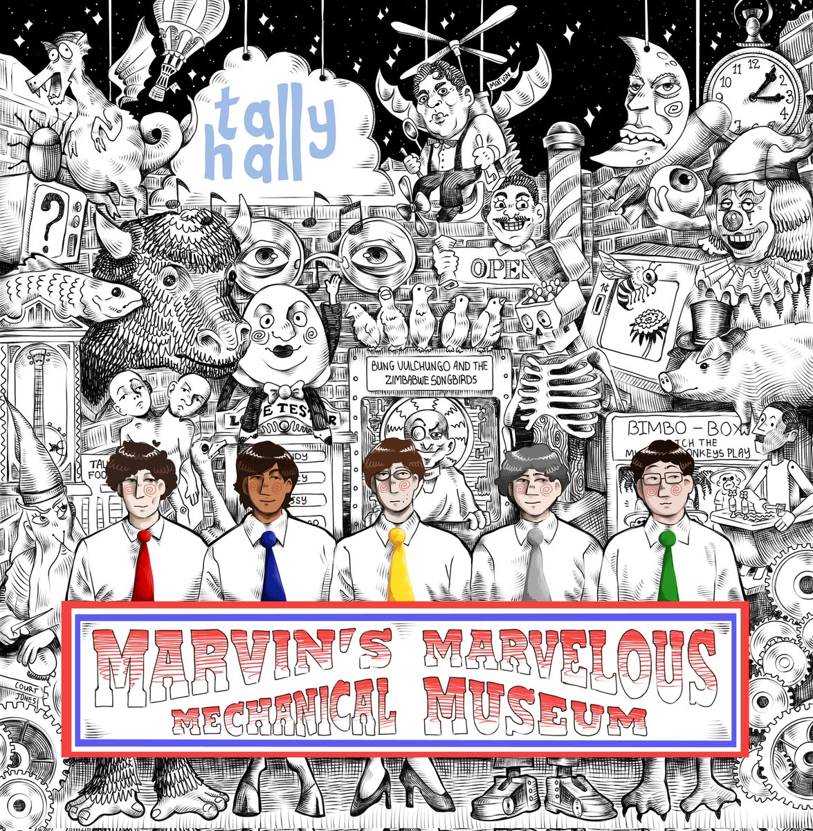HammerMaxw90995's tweet photo. Welcome to Marvin's Marvelous Mechanical Museum 
Knowing from coast to coast like butter and toast!! (Damn, I finally redrawn it.) 
#tallyhall https://t.co/P7Do8IlihD