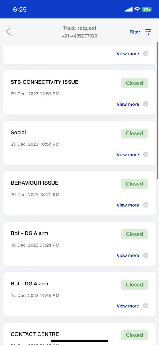 ADITYA08822136's tweet photo. Because of your worst service you have lost more customers 👏🏻👏🏻 I never seen a network like this @JioCare @reliancejio @JioFiberChennai  I am regretting why I got this Wi-Fi . Lot of fake resolved.chennai is full of fake technician .@nch1915 take action https://t.co/mI9zP7UWva