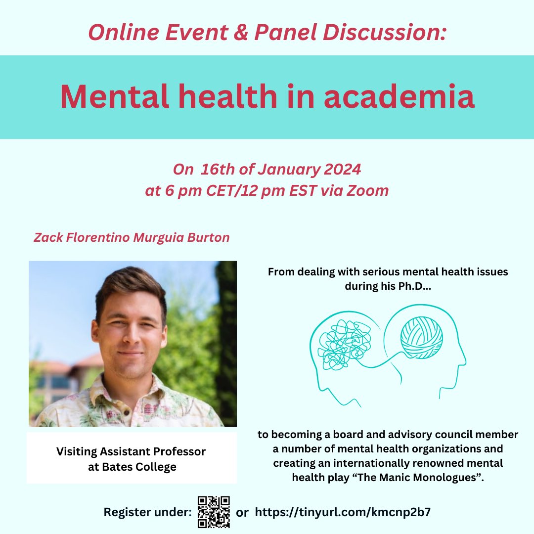 [WEBINAR] Mindful Academia: Navigating Mental Health in Grad Studies  

️ Jan 16th | 6pm CET | Zoom

 Learn how to unpack mental health in academia by joining us in this WEBINAR organised by the FEBs region!
 
Register now: us02web.zoom.us/webinar/regist…