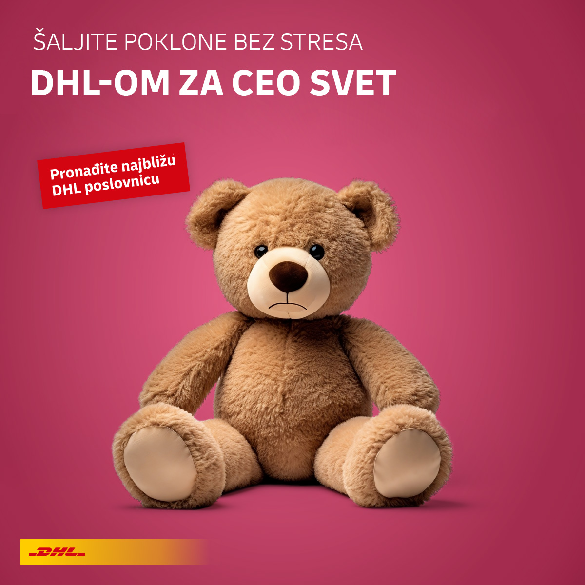 DHLSrbija's tweet photo. Šaljete poklone? 🎁

Pronađite sve lokacije DHL poslovnica širom Srbije klikom na link: https://t.co/TAyfZWL3O6

#DHLExpress #HolidayDeliveries #CustomerSatisfaction 🚚🎄🌟 https://t.co/zRaHlnzZiS