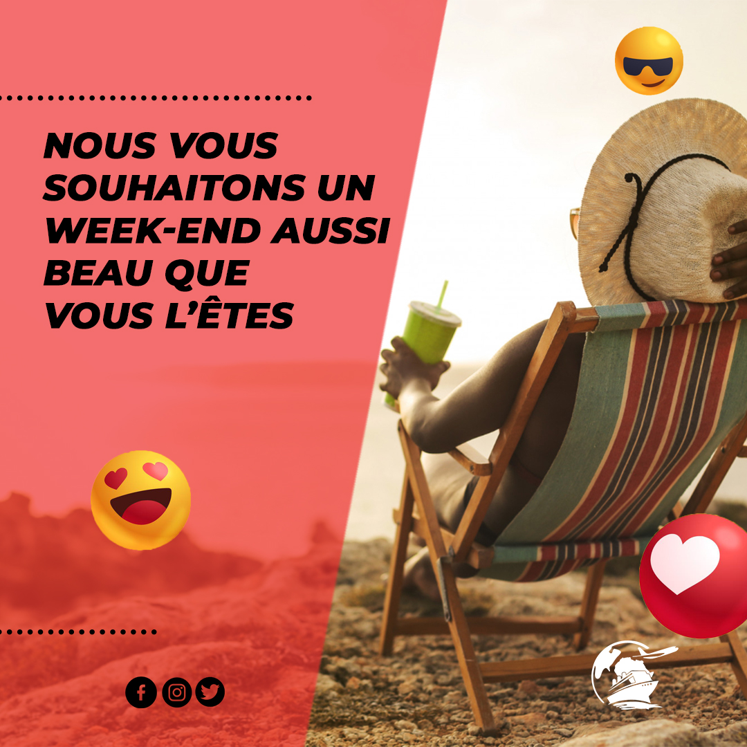 'Accueillez les vibrations du week-end et laissez les bons moments rouler !'

#GlobalAfricaLogistic #transport #CustomsMadeEasy #GlobalLogistics #vendredi #weekend #cotedivoire #CIV225