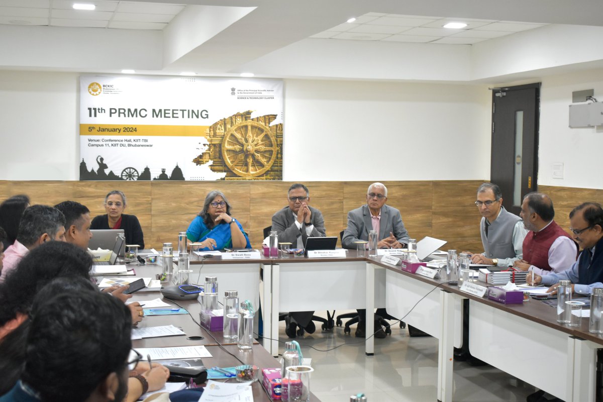 BCKIC's tweet image. BCKIC PRMC Meeting: Focused on strategic reviews and collaborative initiatives. Valuable feedback from committee members. BCKIC Annual Impact Report 2023 was also launched. BCKIC aims its role in technology validation and deployment in future.   #ProgressReview
@PrinSciAdvGoI