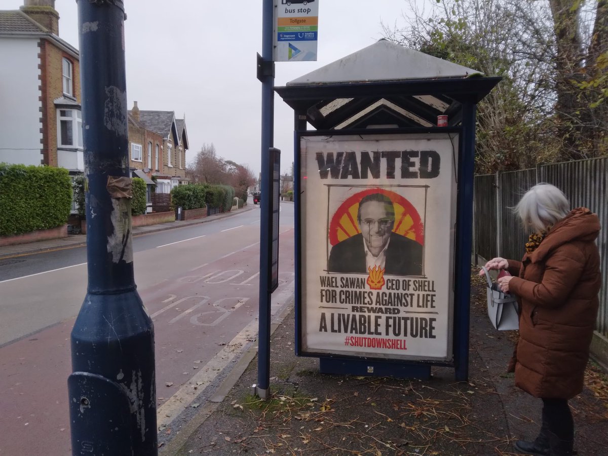 MeaningGuild's tweet photo. Seen on the North Coast of a Southern County
Wanted for crimes against life
Wael Sawan CEO of Shell
Reward a livable future
#ShutdownShell
@ShellsLies
#subvertising https://t.co/3sFJsIqoIr