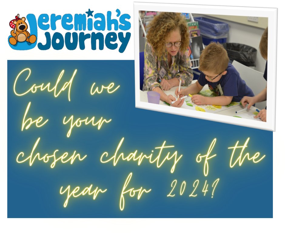 Jeremiah's Journey (@jeremiahsjourne) on Twitter photo Can you help us by choosing us as your #charity to support this year?
From fundraisers, sponsored events to raffles and collection tins, there are many ways you can get involved.
Contact supporters@jeremiahsjourney.org.uk
#children #bereavement #grief #chosencharity #fundraiser Can you help us by choosing us as your #charity to support this year?
From fundraisers, sponsored events to raffles and collection tins, there are many ways you can get involved.
Contact supporters@jeremiahsjourney.org.uk
#children #bereavement #grief #chosencharity #fundraiser