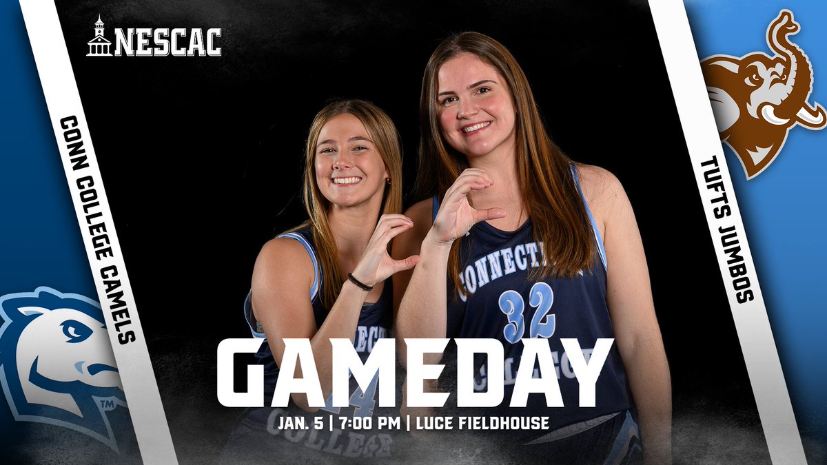 GAMEDAY!

Men's Ice Hockey vs Suffolk, 4:00 p.m., Boston, Mass., Codfish Bowl Tournament
Women's Ice Hockey at Bowdoin, 7:00 p.m., Brunswick, Maine
Men's Basketball at Tufts, 7:00 p.m., Medford, Mass.
Women's Basketball vs Tufts, 7:00 p.m., Luce Fieldhouse