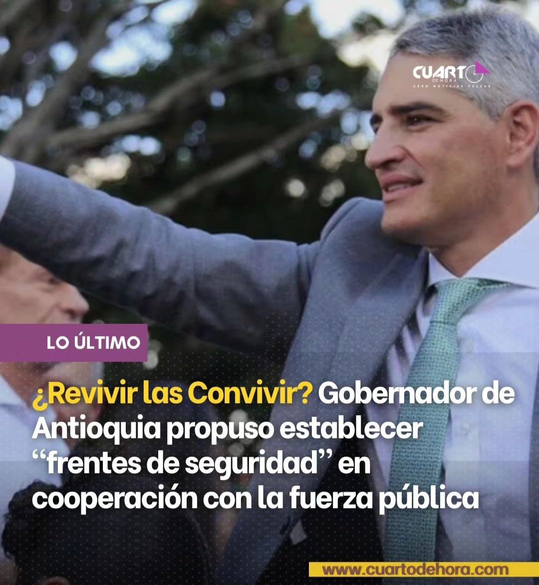 AlejoToroAnt's tweet photo. Esto ya se vio antes especialmente en Antioquia, por allá en 1994 cuando un gobernador de 'mano firme y pulso armado' -como diría Jaime Garzón- impulsó frentes de seguridad que se convirtieron en máquinas de exterminio llamadas Convivir-AUC. ¿Quieren revivir ese pasado tenebroso? https://t.co/V8ODx68vuR