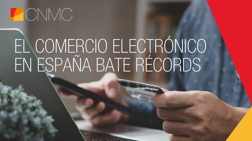 CNMC_ES's tweet photo. 👑 ¡En el día en que los Reyes Magos están acabando de comprar todos los regalos, el #ComercioElectrónico en España ha batido un nuevo récord!
En el 2T de 2023 se superaron los 20.000 millones de euros. 💻
Más detalles en #CNMCData: https://t.co/k18vglY0rj https://t.co/J9P7HnbPym