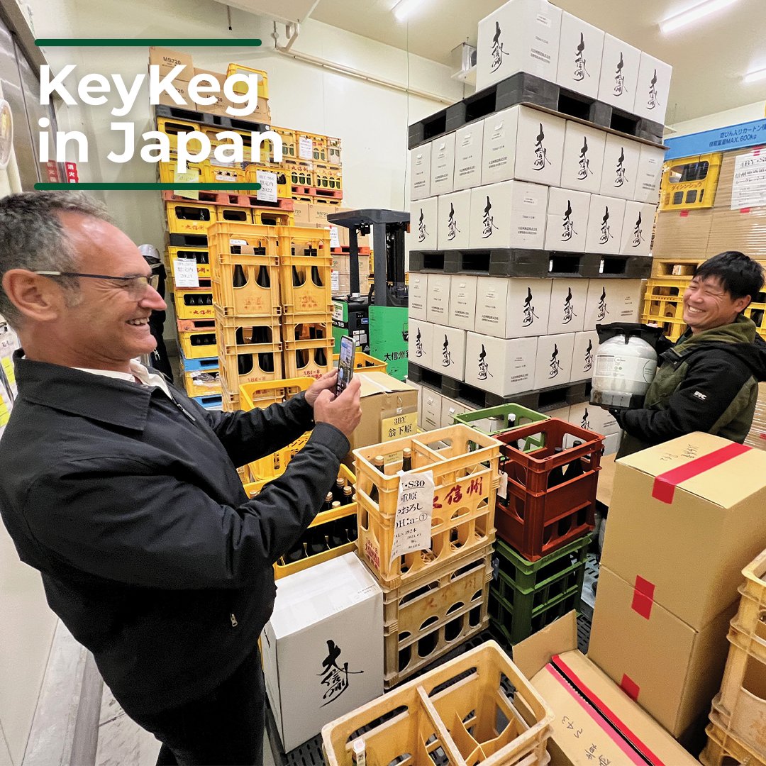 KeyKeg's tweet image. Raymond's Japan visit 🇯🇵:

Day 1 at Drink Japan, enjoying Belgium Beer Fest Tokyo 🍺
Day 2 in Matsumoto 🏔️, toured breweries 🍶
Day 3: Tasted cider from a KeyKeg - double joy! 🍶👍

Thanks to Hiroshi Watanabe, Clip Creative, for hospitality! 🙏