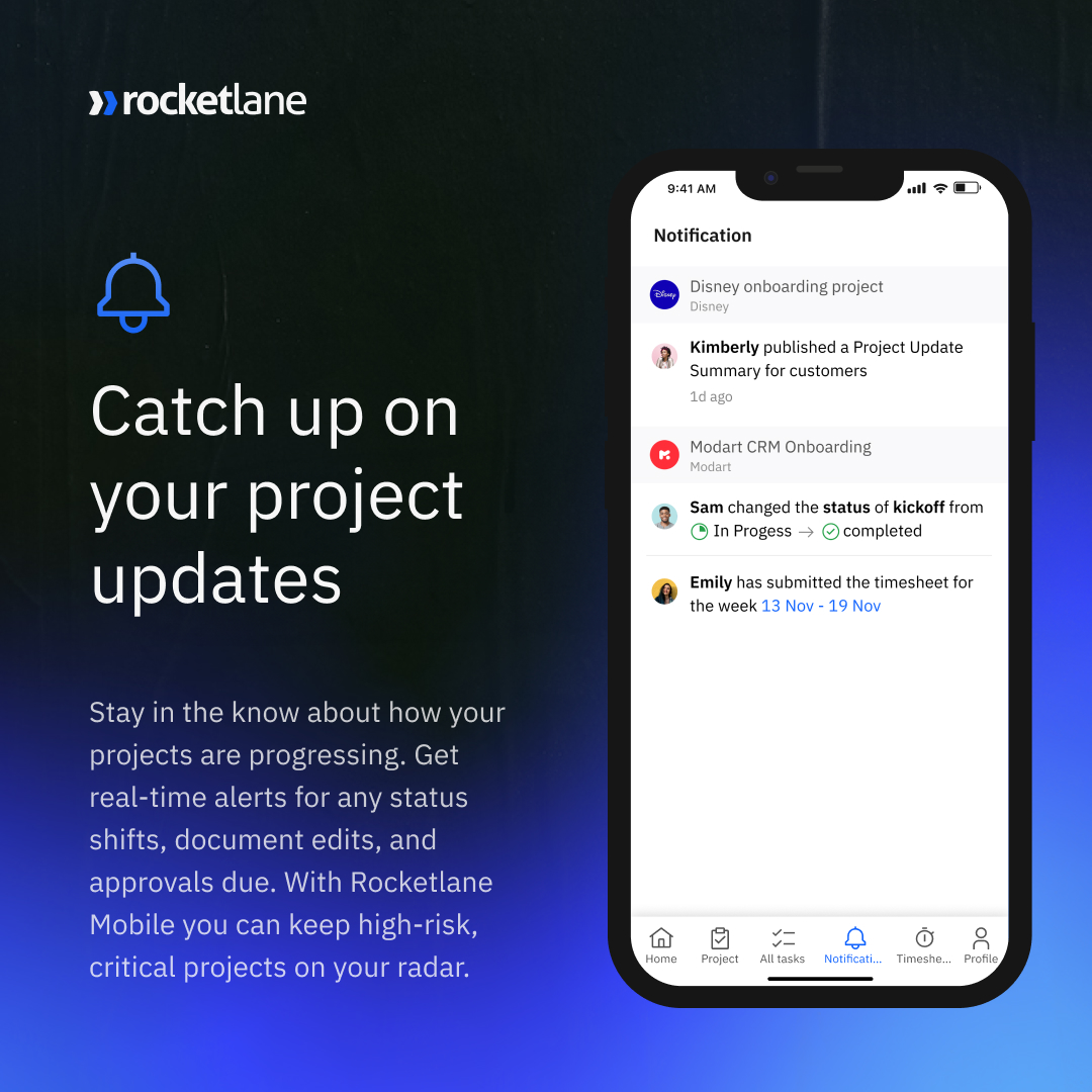RocketlaneHQ's tweet photo. Download Rocketlane Mobile now and stay on top of your project updates.
Available both in Android and iOS (link in bio or scan the QR code to download the app).
Stay tuned for more in this series!
#RocketlaneMobile #CustomerExperience #FeatureinFocus