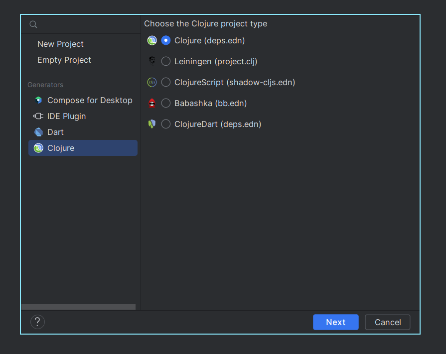 ericdallo's tweet image. Latest clojure-lsp-intellij has a wizard feature to create new Clojure projects 🧙‍♂️
github.com/clojure-lsp/cl…
#Clojure #ClojureLSP #Intellij #LSP
