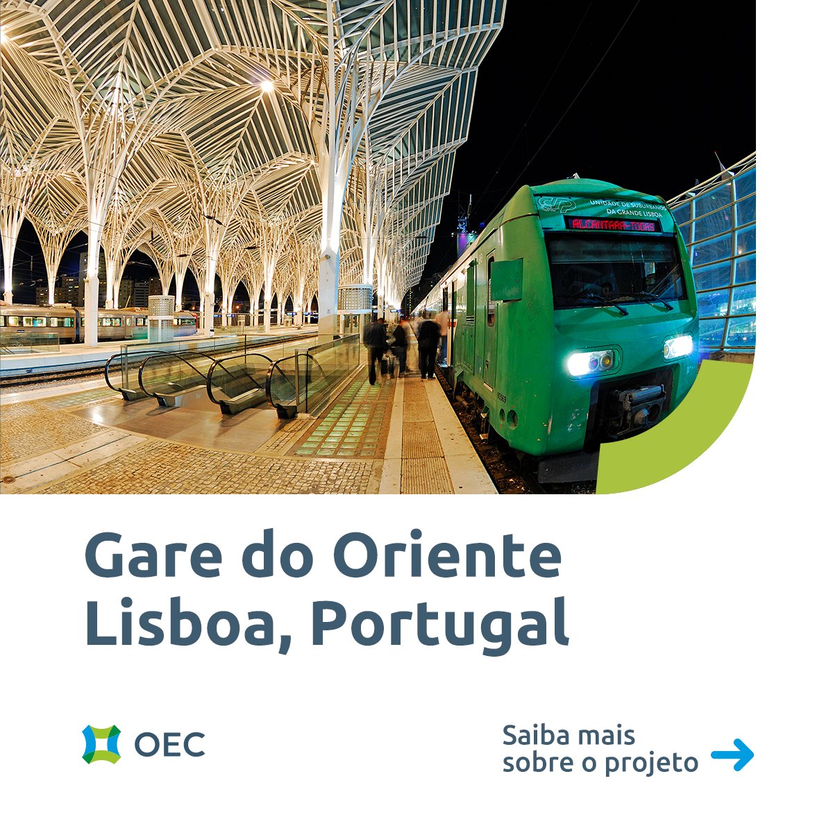 odebrecht_eng's tweet photo. A arquitetura da estação Gare do Oriente é uma das mais impressionantes de Portugal. A obra foi projetada pelo renomado arquiteto espanhol Santiago Calatrava, construída pela OEC e inaugurada em 1998. Hoje é uma das mais importantes do metrô de Lisboa.

#BastidoresDaEngenharia https://t.co/BB3Frvp5ce